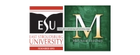 School logos for East Stroudsburg University (left) and Marywood University